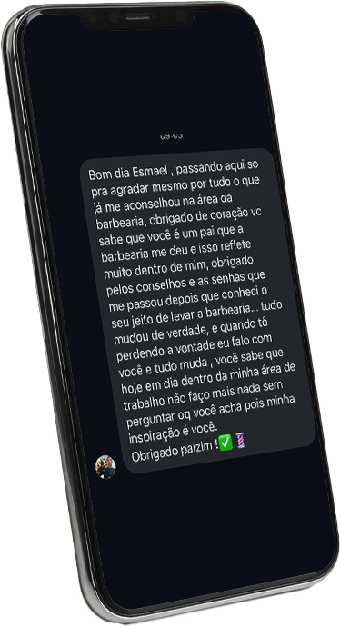 Depoimento de barbeiro sobre o método de Esmael Medeiros